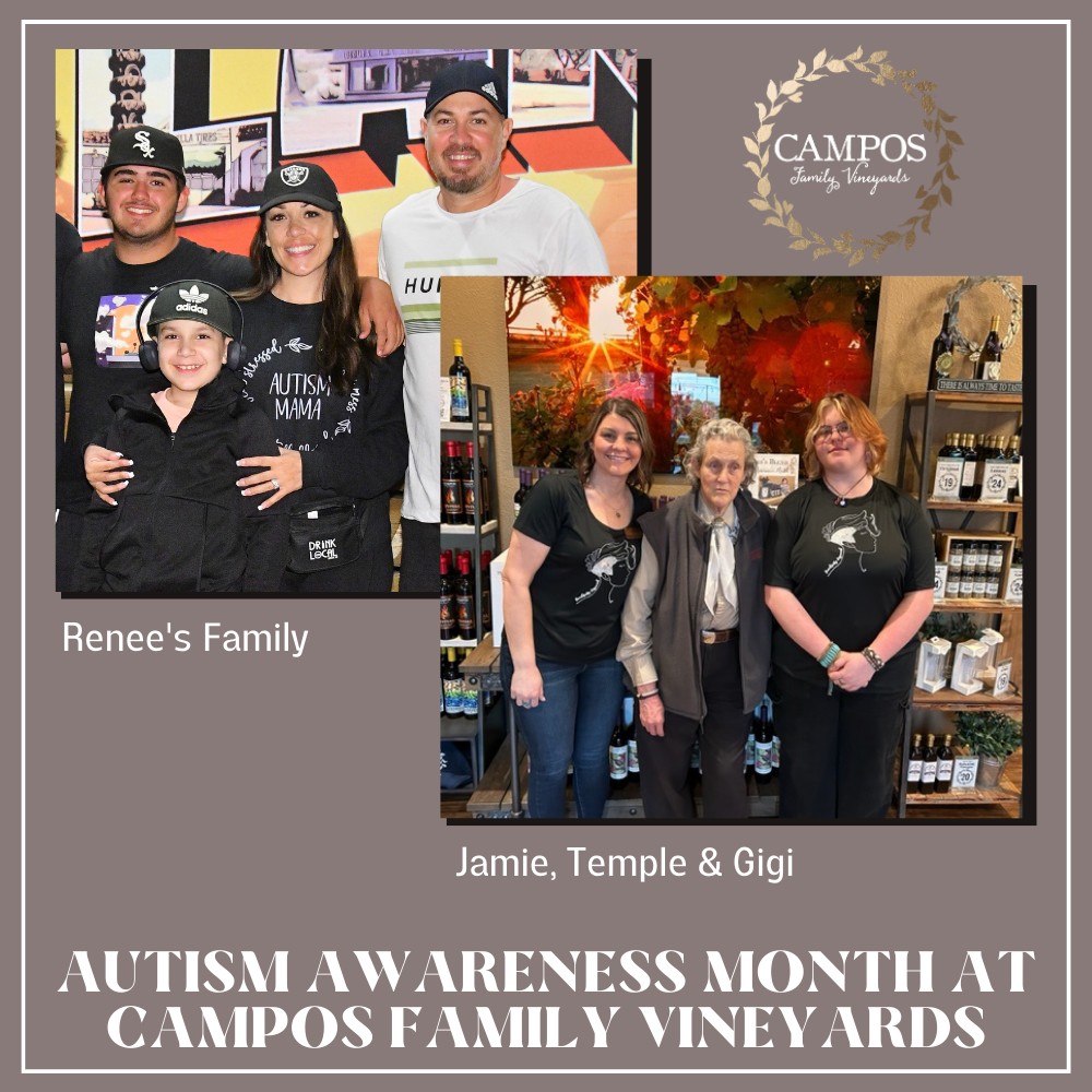 Autism Awareness Month at Campos Family Vineyards